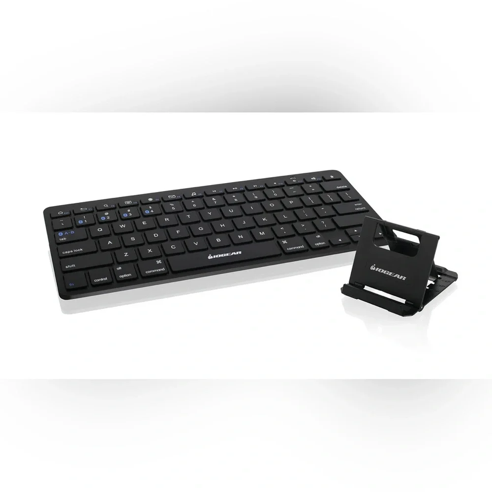 Iogear Slim Multi-Device Bluetooth Keyboard with Adjustable Stand